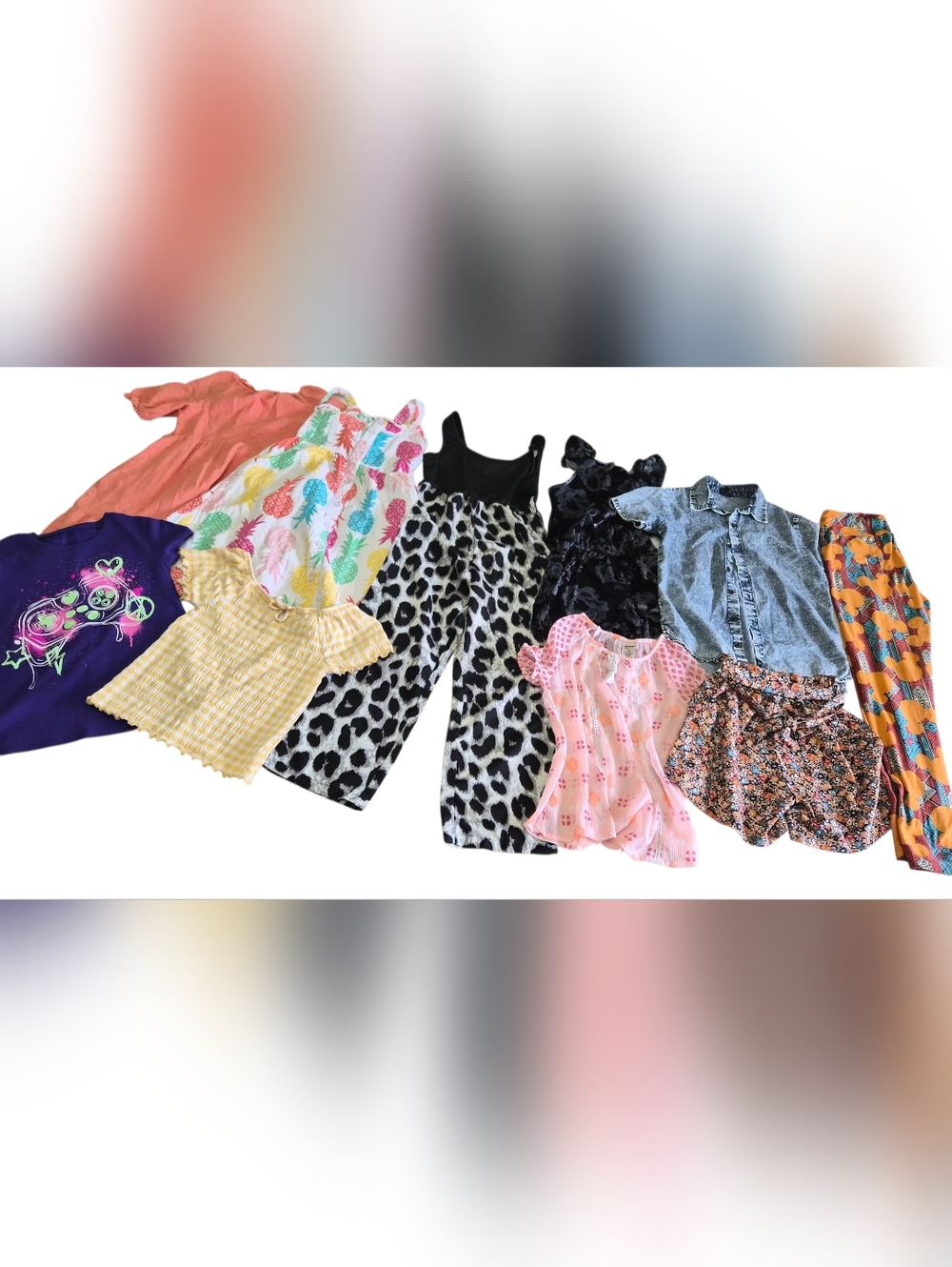 Girls Summer Clothes Lot Size 7/8 Mix Items
